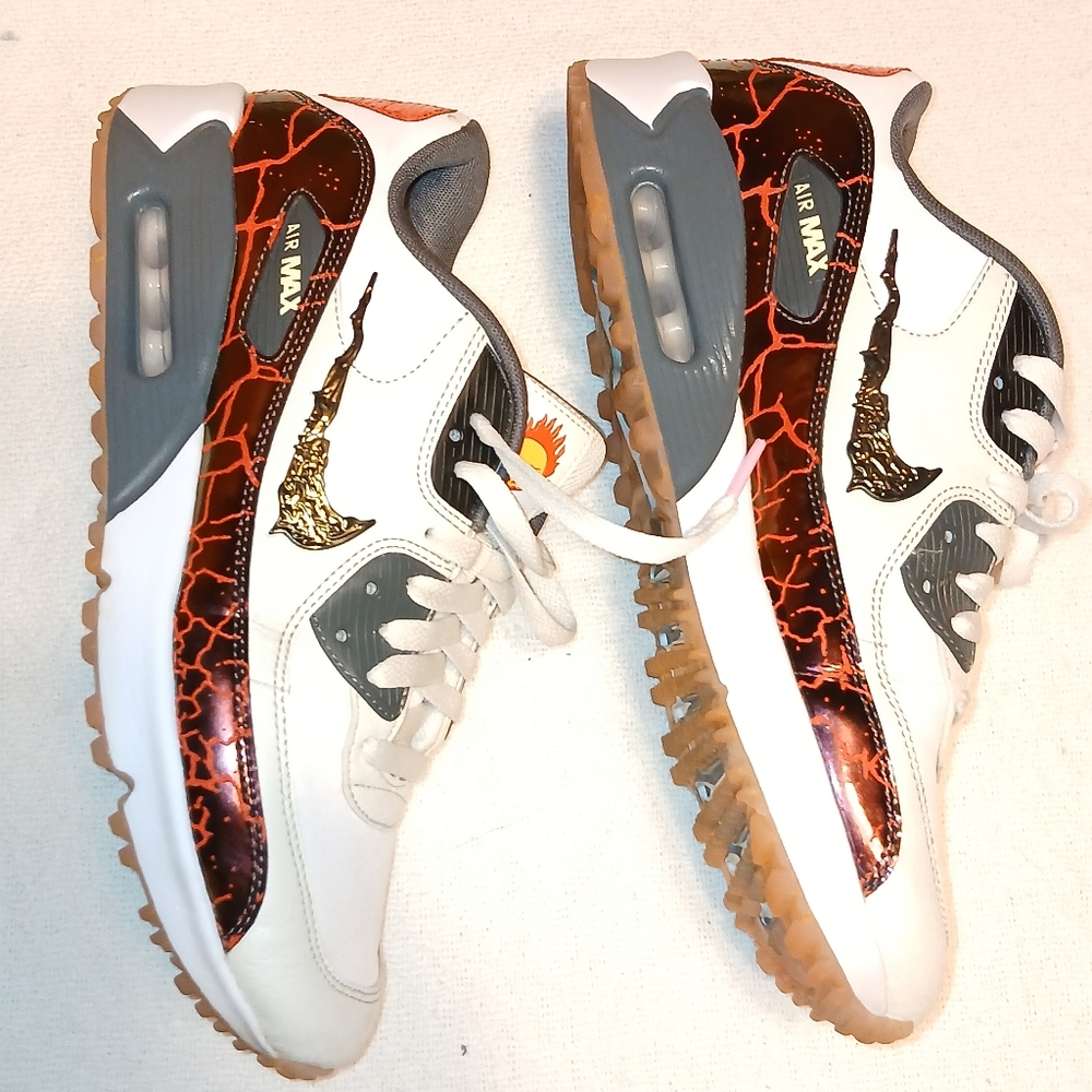Sz.8.5 Mens Nike Air Max 90 Golf NRG Desert Camo Sneakers - Picture 4 of 9
